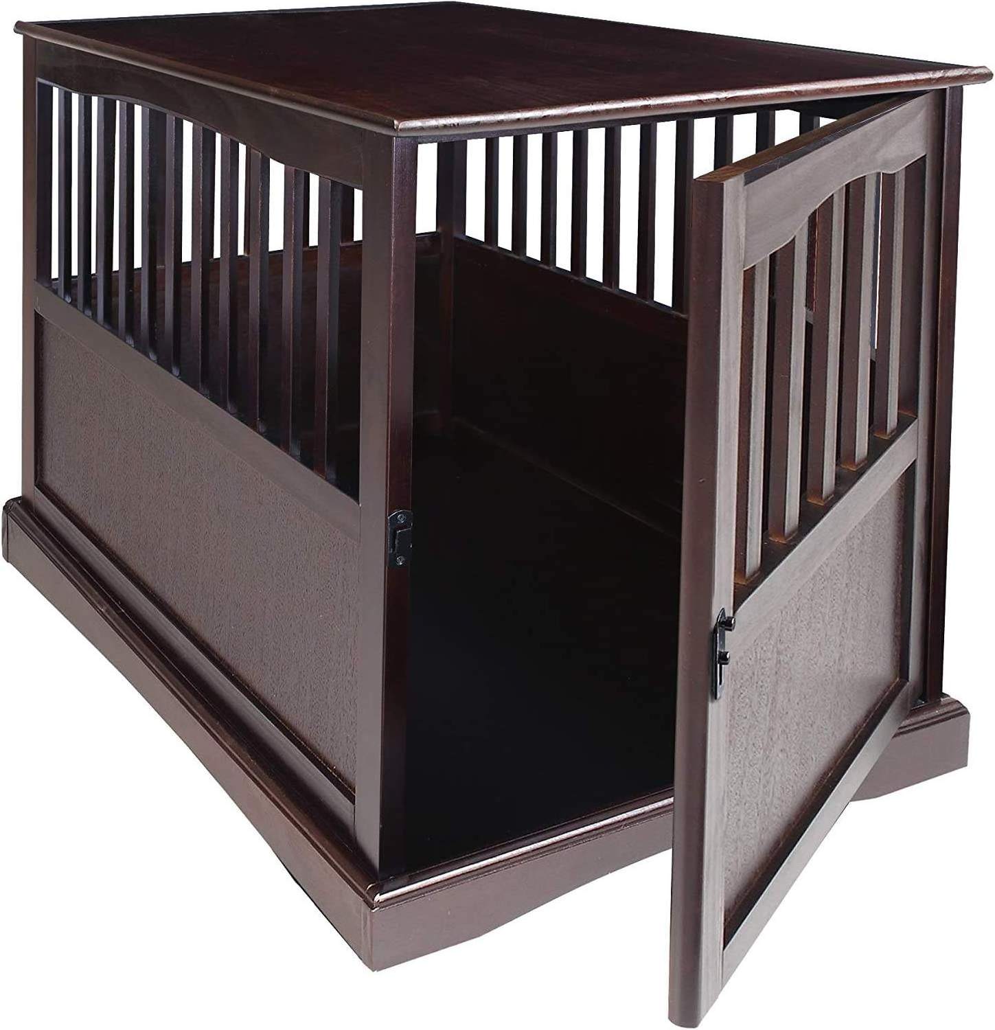 High Quality Wooden Large Indoor Furniture Small Puppy House Kennel Modern Dog Cage Insulated Medium Pet Crate End Table