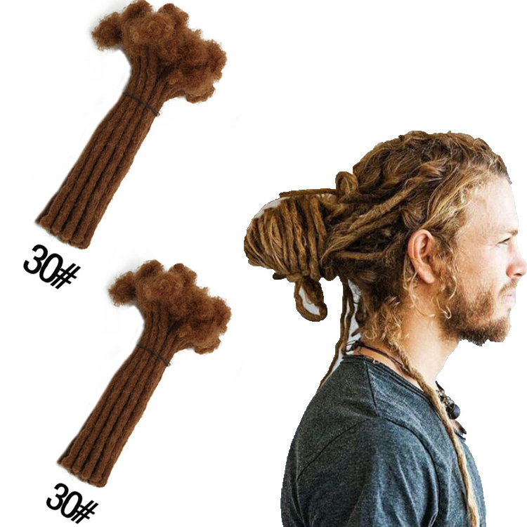 Afro Kinky Crochet Wholesale Human Dreadlock Extensions Handmade Dreadlocks For Black Women 100% human Dreadlock Extensions