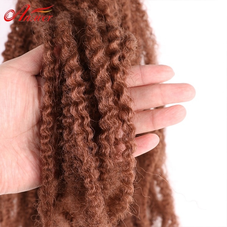 Marley Hair For Twists 18inch Braiding Hair Afro Kinky Extensions Twist Crochet Braids Synthetic Hair