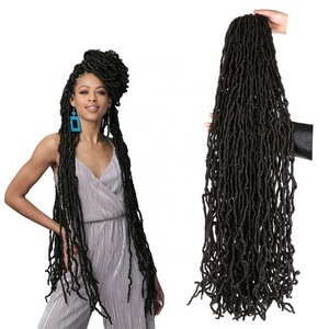 Braiding Hair Braids Extension New Faux Locs Wholesale 36 inch New Faux Locs Crochet Hair Packs New Faux Locs Synthetic