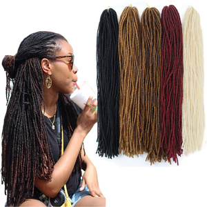 Sister Locks Hair Extension Ombre Blonde/Brown/Bug/Black Dreadlocks Synthetic Hair Dread lock Faux Locs Hair Braids For African