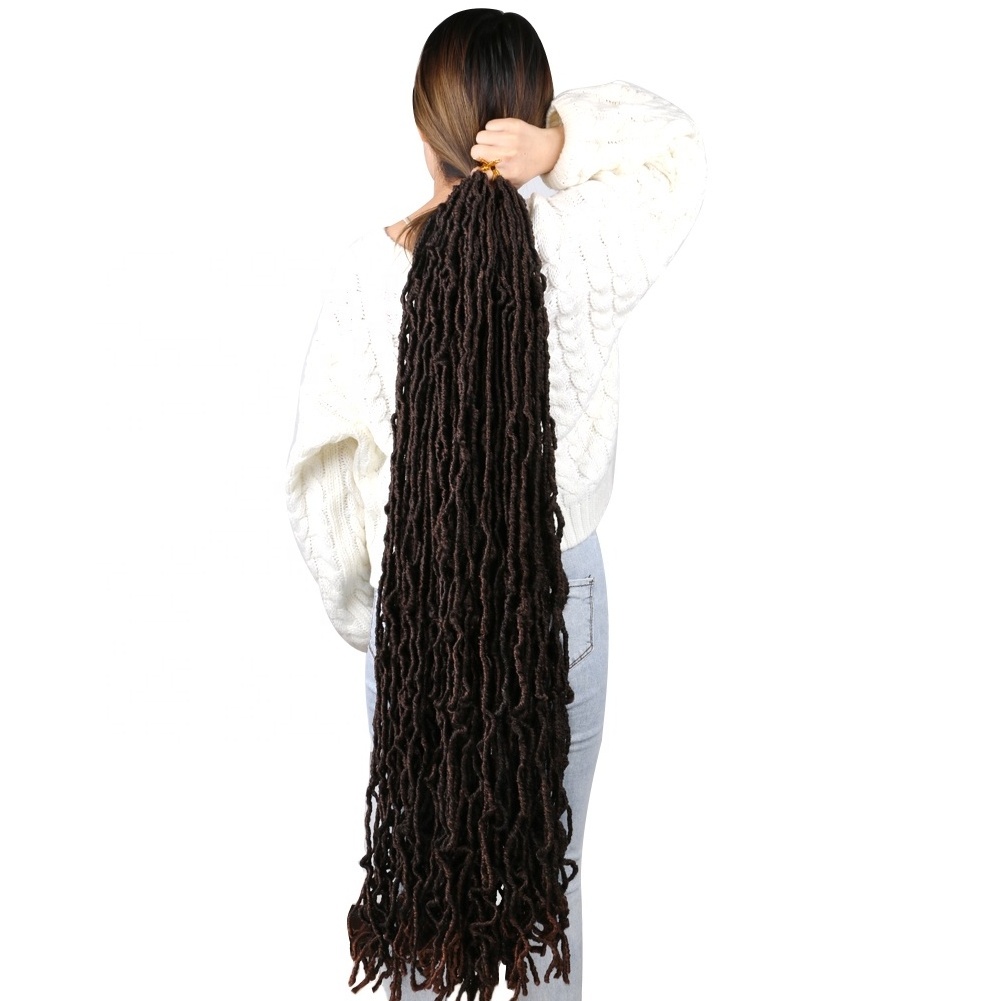 Braiding Hair Braids Extension New Faux Locs Wholesale 36 inch New Faux Locs Crochet Hair Packs New Faux Locs Synthetic