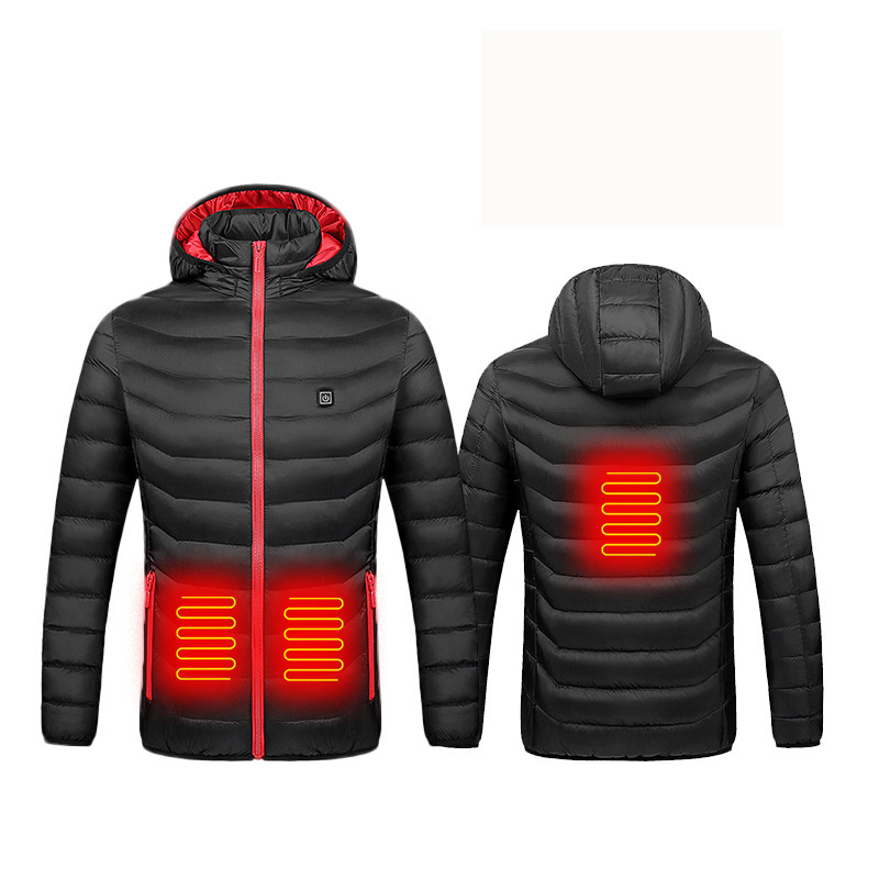 OEM Wholesale Intelligent clothes warm coat men and women charging winter coat USB electrically heated jacket heated coat