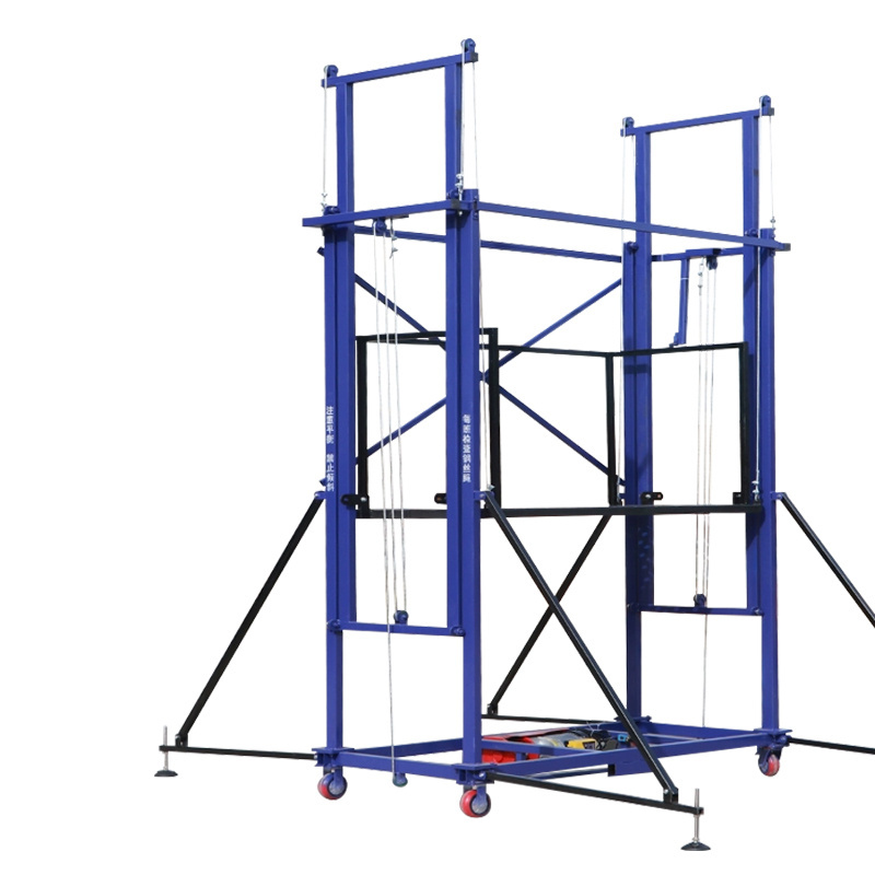 Foldable Electric Scaffolding Lift Platform 2-6m 500KG Remote Control Scaffolding for Construction