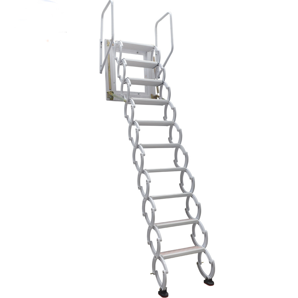 Loft Stair Step Folding Titanium Ladder