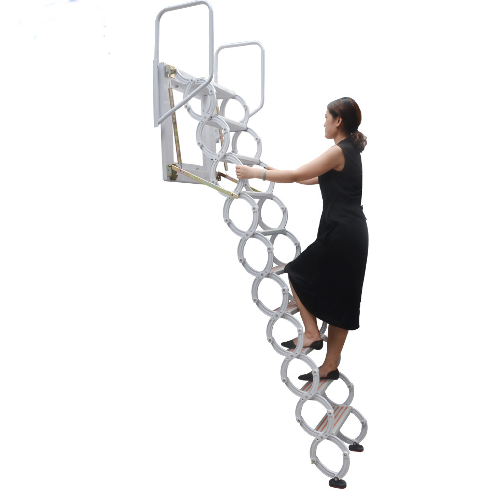 Loft Stair Step Folding Titanium Ladder