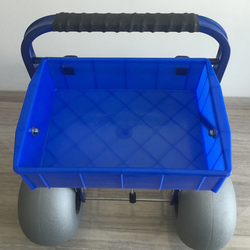 aluminum balloon Stainless Steel Cart For Fishing Light-weight aluminium Beach Cart with rod holder