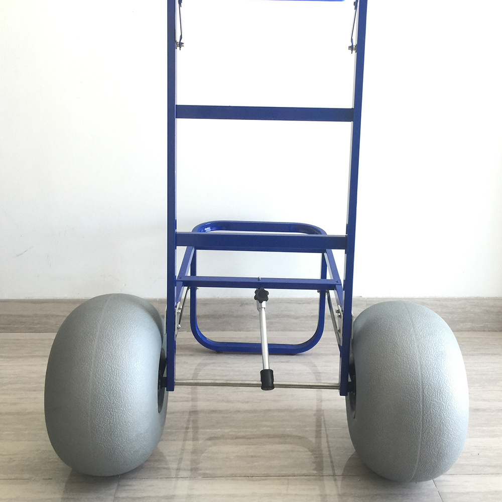 aluminum balloon Stainless Steel Cart For Fishing Light-weight aluminium Beach Cart with rod holder