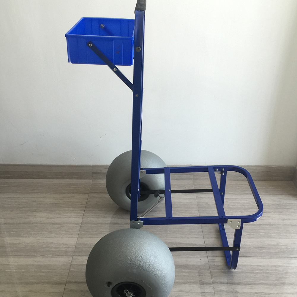 aluminum balloon Stainless Steel Cart For Fishing Light-weight aluminium Beach Cart with rod holder