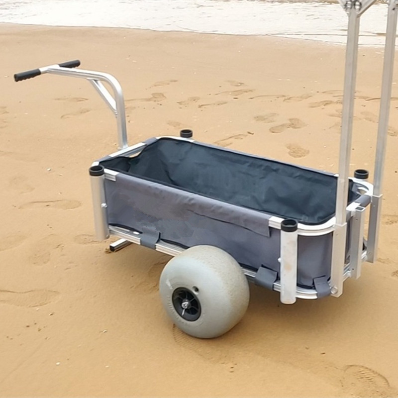 Aluminum Veach trolley Cart TC-2022 Sand Wheelbarrow Fishing Cart Balloon Wheels For Beach Cart