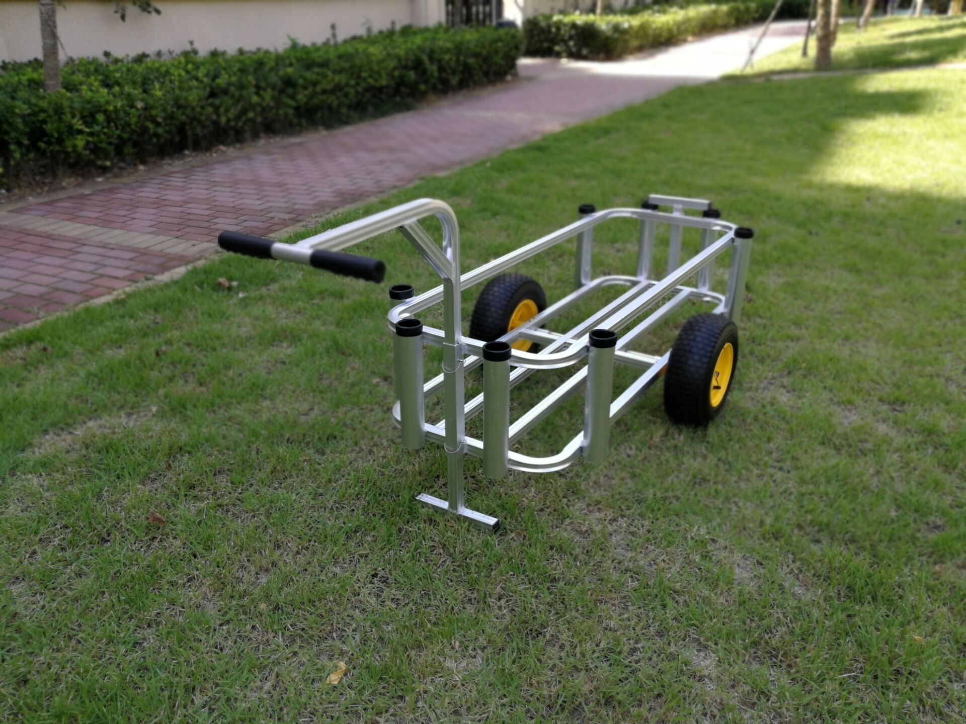 Beach fishing cart wagon pneumatic tire beach cart  aluminum Surf Fishing balloon wheel Beach trolley Cart