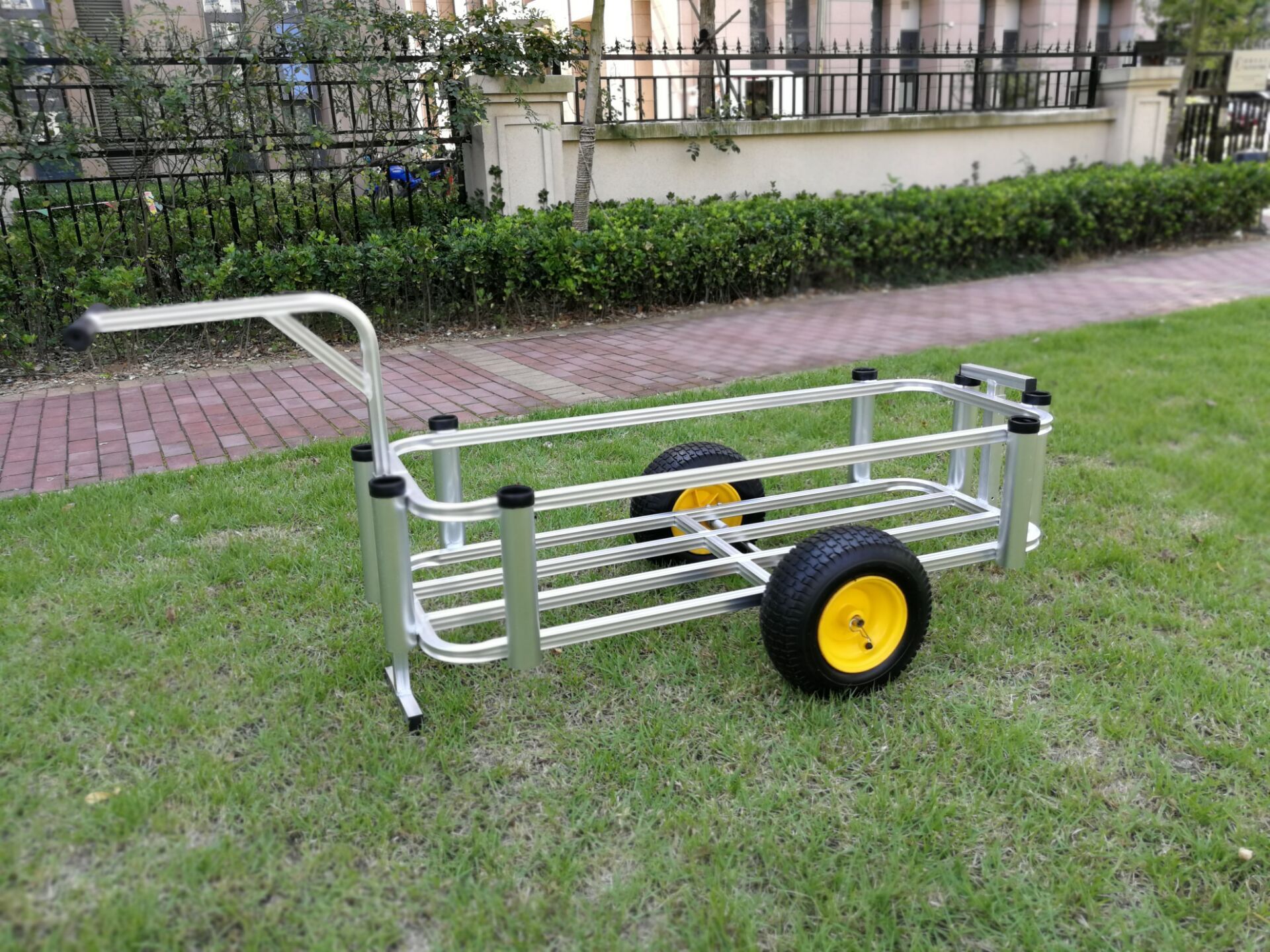 Beach fishing cart wagon pneumatic tire beach cart  aluminum Surf Fishing balloon wheel Beach trolley Cart