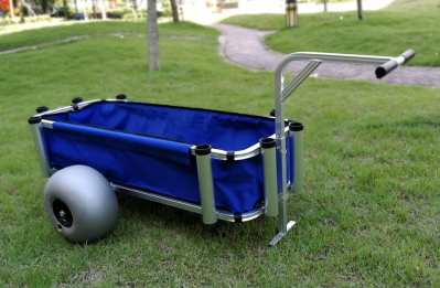 Aluminum Beach Wagon TC-2023 Beach Fishing Cart  With Large Size Balloon Wheel