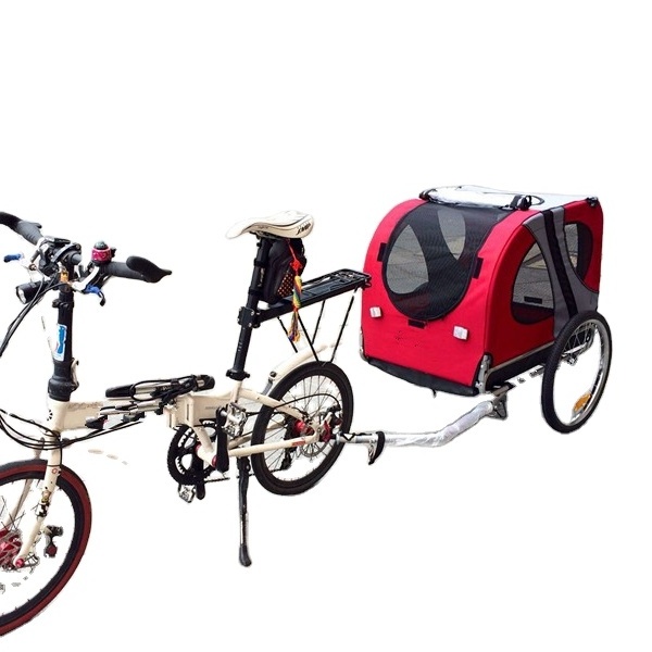 Hot Selling Pet Bike Trailer Large Dog Cat Bicycle Pram pet stroller carrier Foldable(BT005)