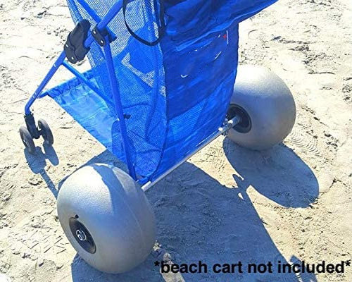 12 Inch Balloon Wheels Kayak Dolly and Sand Carts, Big Beach Buggy Inflatable Tires