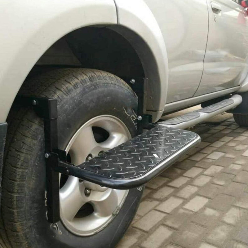 Universal Tire Steps for Pickup Truck, SUV and RVs Adjustable Tire Mounted Auto Step Fits Any Tire