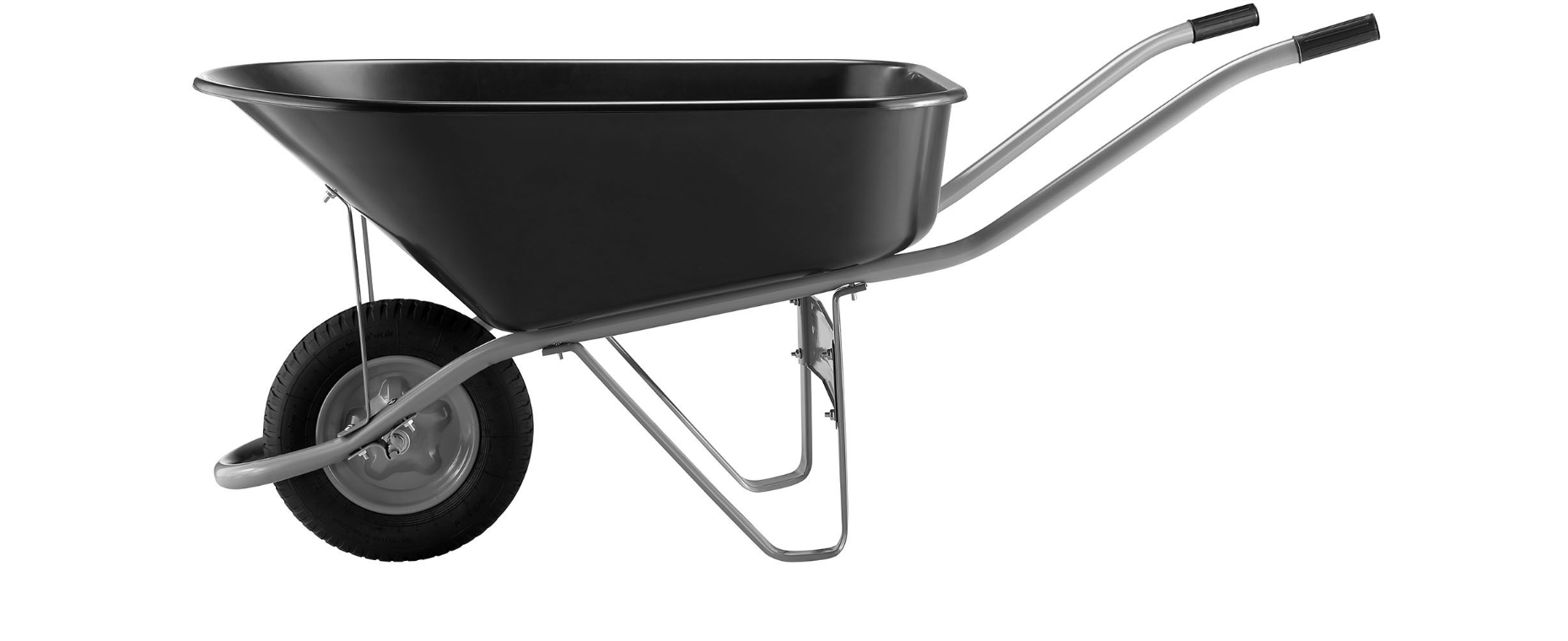 6 cu. ft. Poly Wheelbarrow with Round Handle,