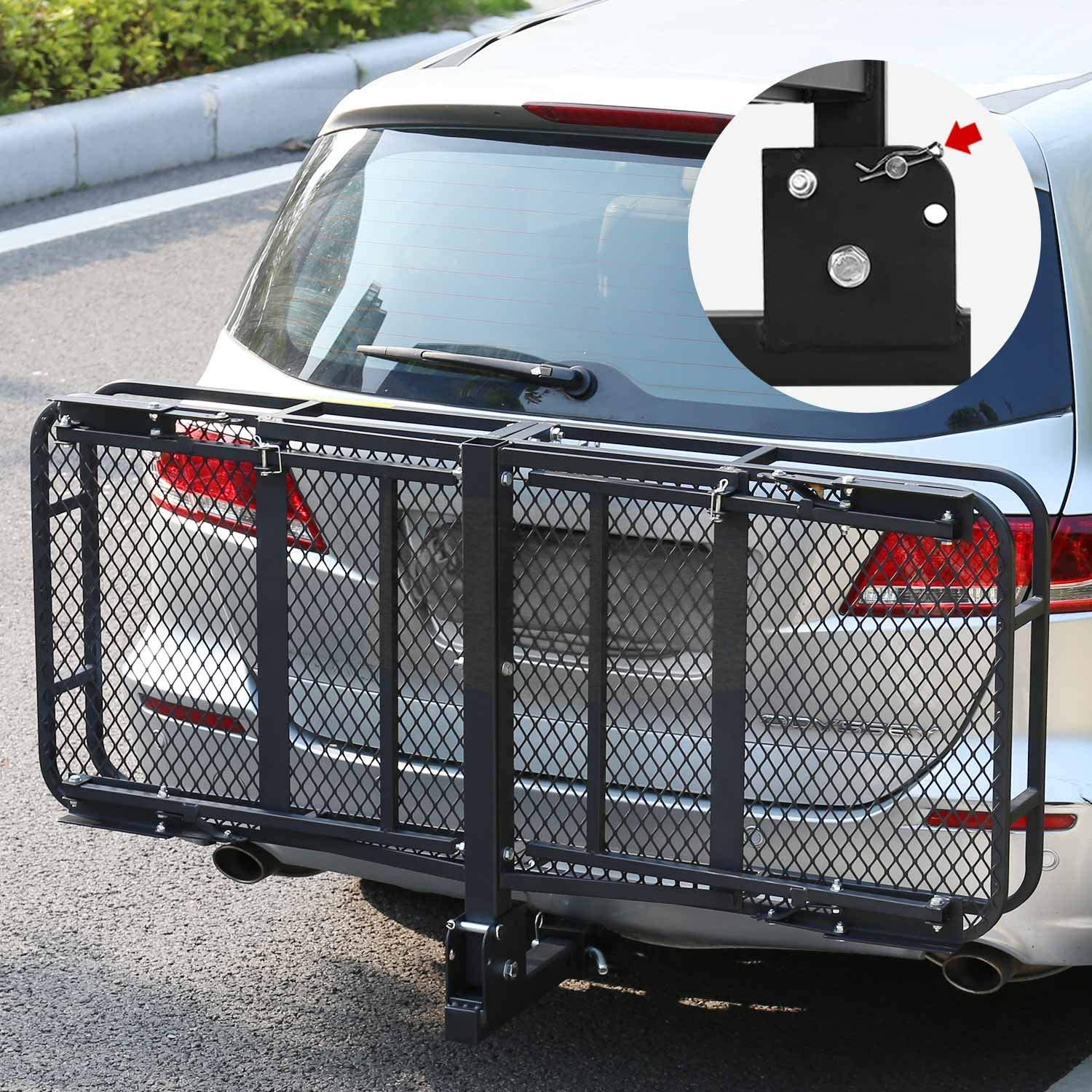 2024 New Style Hitch Mount Compact Cargo Carrier-2