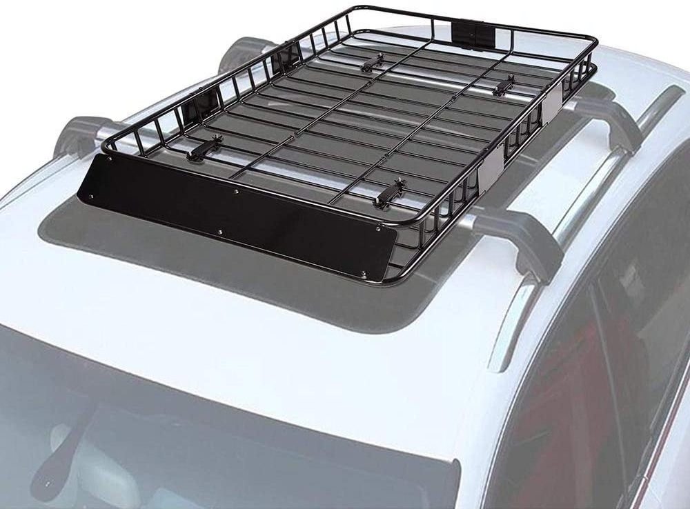 Steel Roof Rack Van/SUV Baggage Cargo Carrier Basket with Wind Fairing