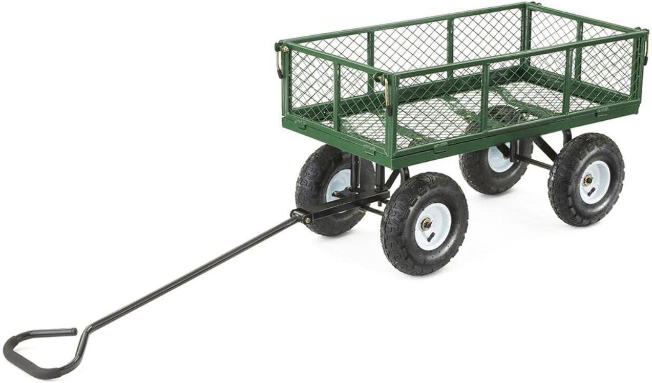 Factory Price Heavy Duty Steel Tool Cart Used for Garden with Four 10*3.50-4 Pneumatic Wheels Tc1840