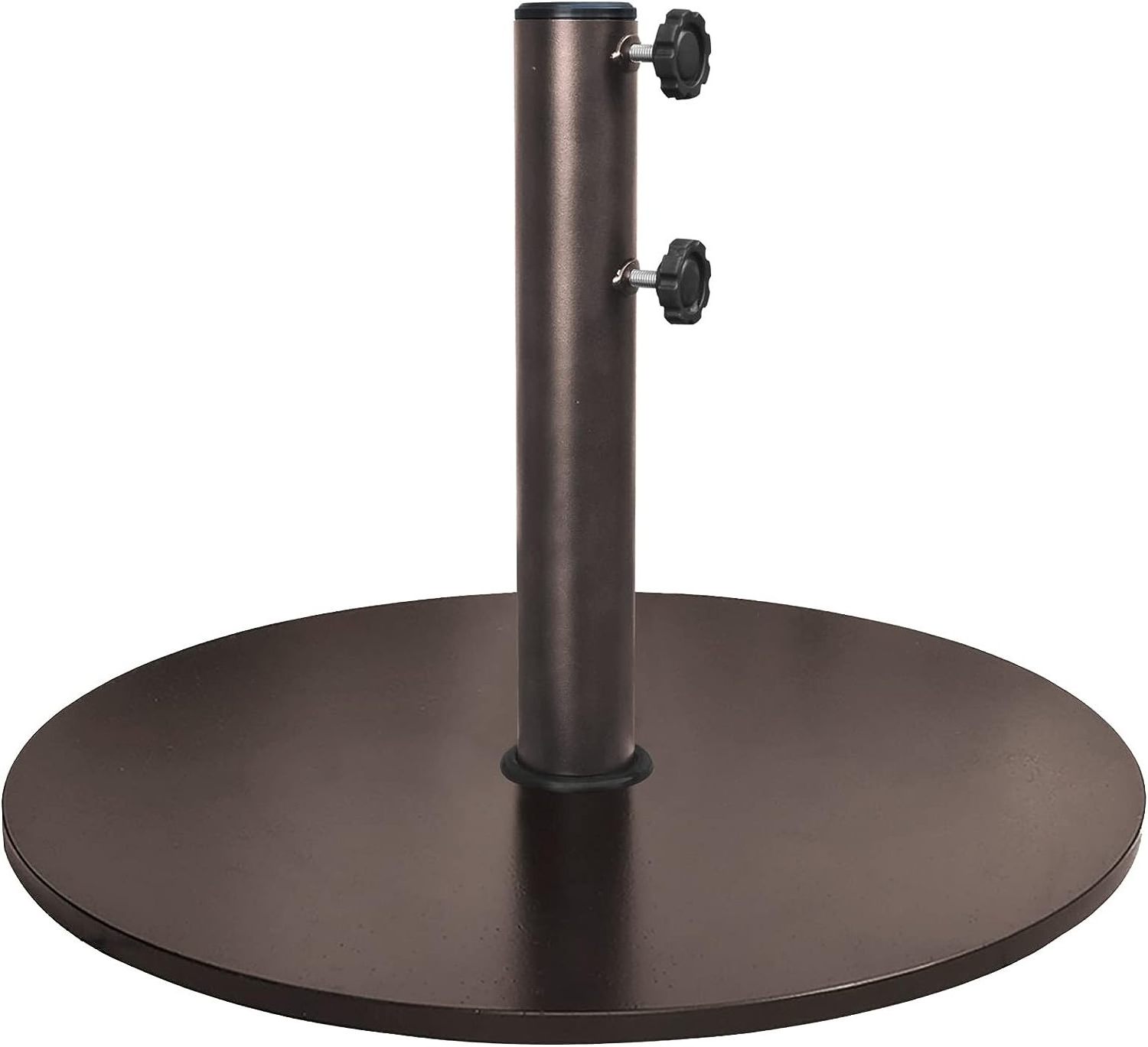 USA Up to 140 lbs Round Umbrella Base Steel Plate Stand Market Patio Outdoor Heavy Duty Umbrella Holder,