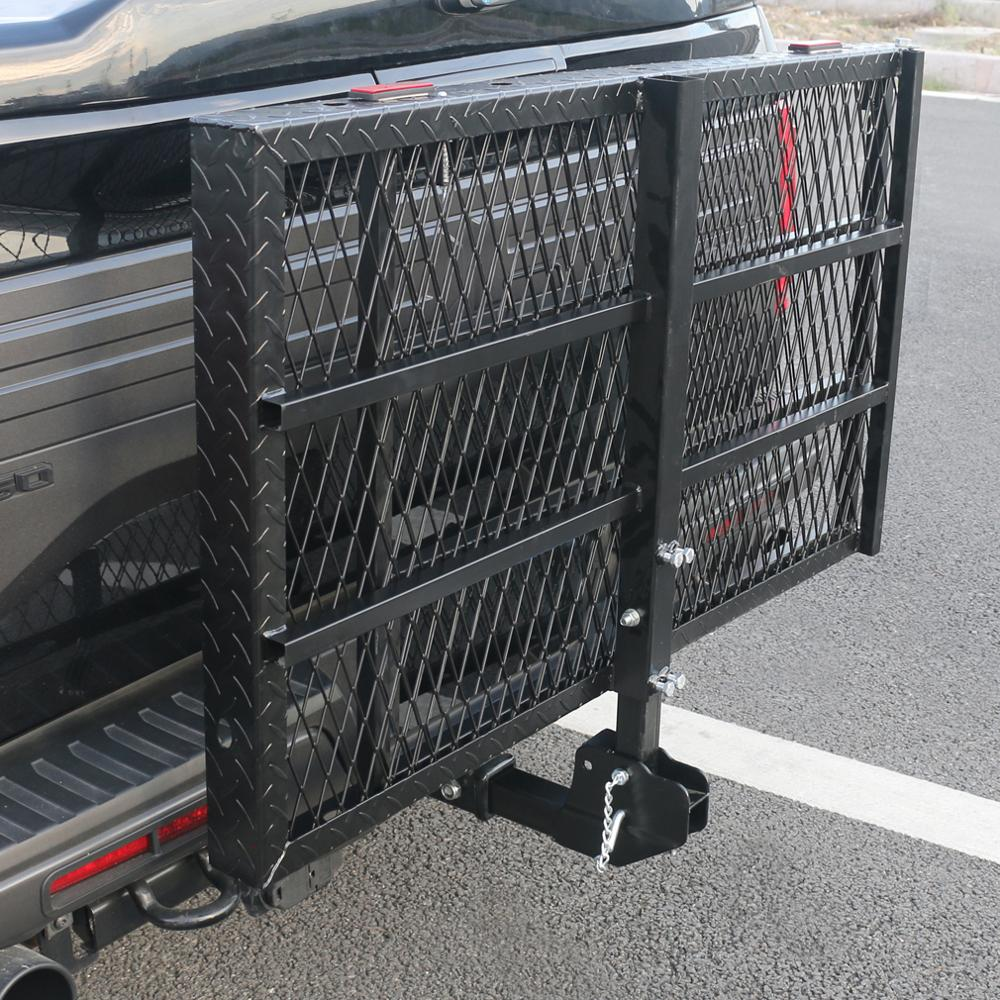 500 lbs Hitch Mounted Cargo Carrier with Ramp 50