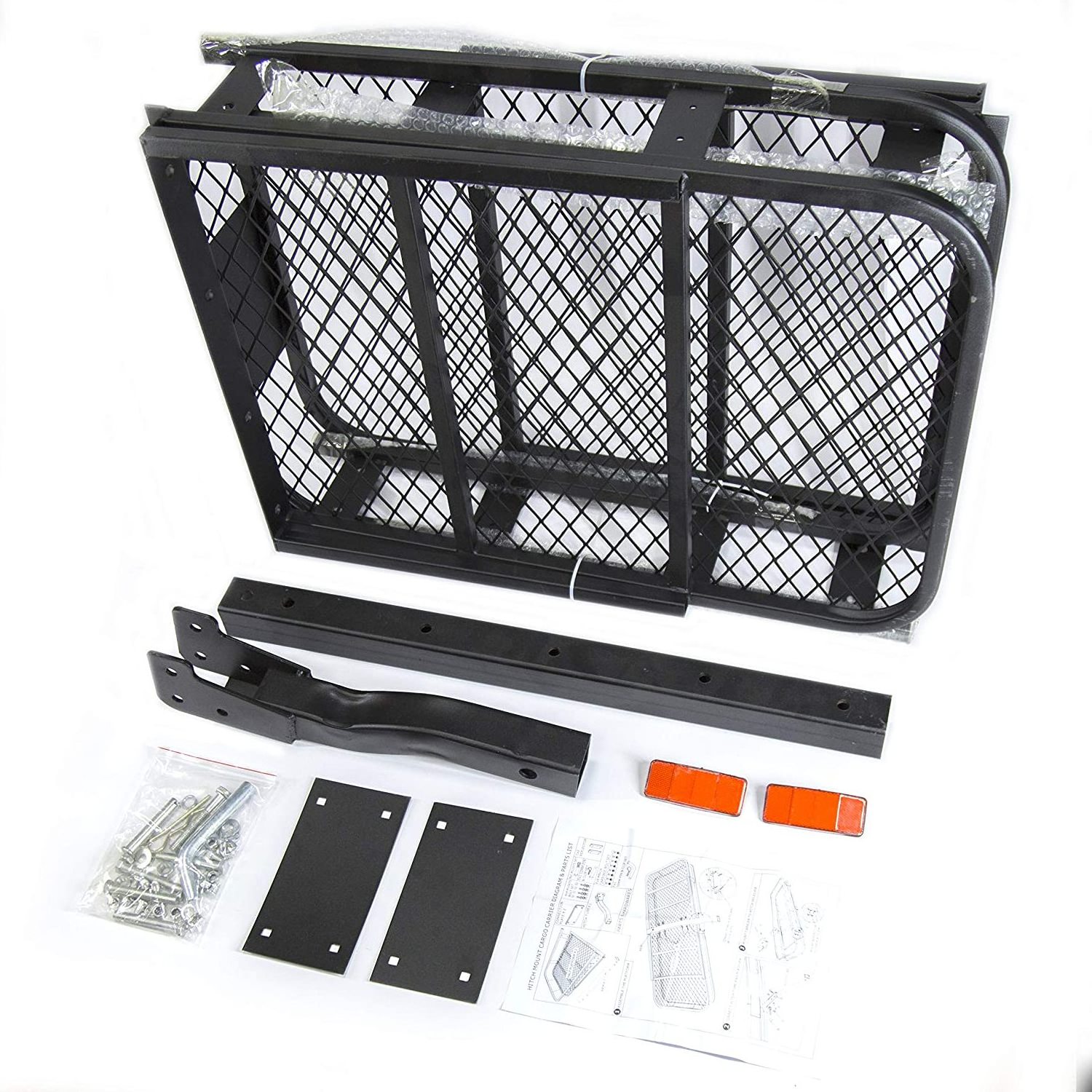 HIGH QUALITY FOLDAWAY STEEL MESH CARGO RACK BASKET CARRIER LUGGAGE HITCH TOW BAR CAR Roof