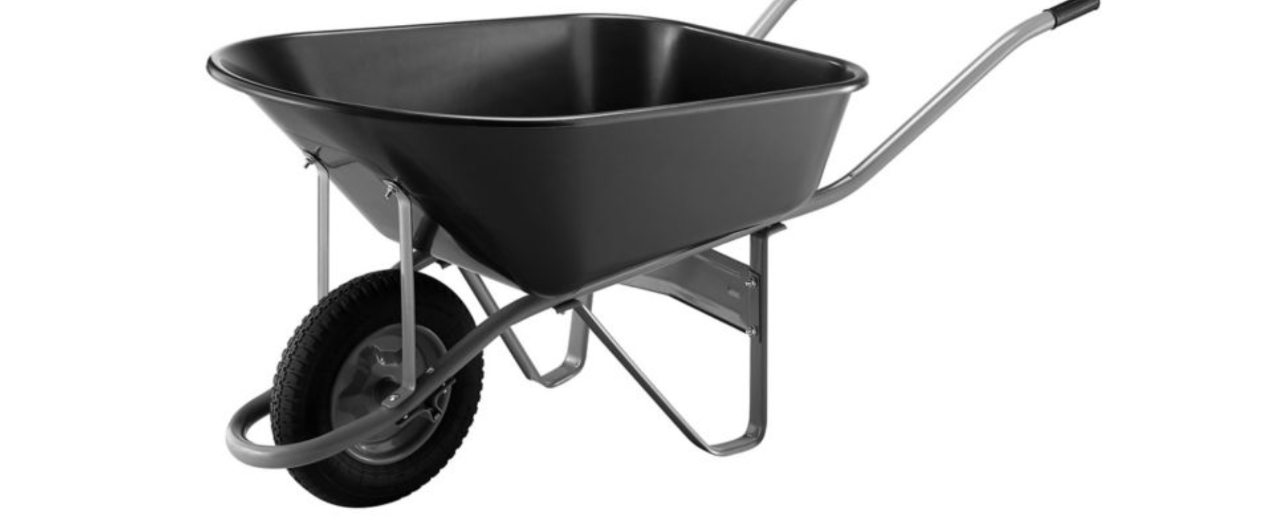 6 cu. ft. Poly Wheelbarrow with Round Handle,