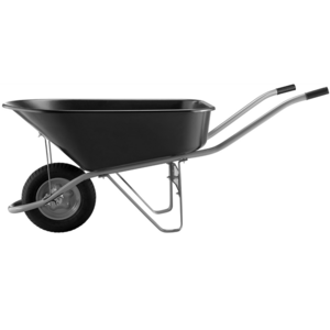 6 cu. ft. Poly Wheelbarrow with Round Handle,