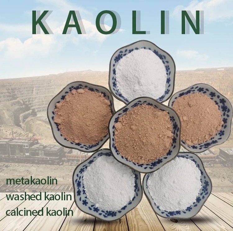 China Clay Ceramic Grade Calcine Kaolin Clay Powder Metakaolin Price Washed calcine Coated Raw Clay for paper