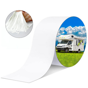 White Weatherproof RV Rubber Tape RV Repair Window Boat Sealing and Camper Roof Leaks Waterproof Automobile RV Roof Repair Tape