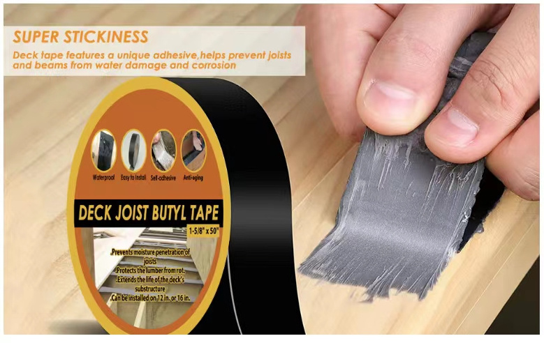 Hot Sale Deck butyl Flashing tape sealing high temperature resistant deck joist tape