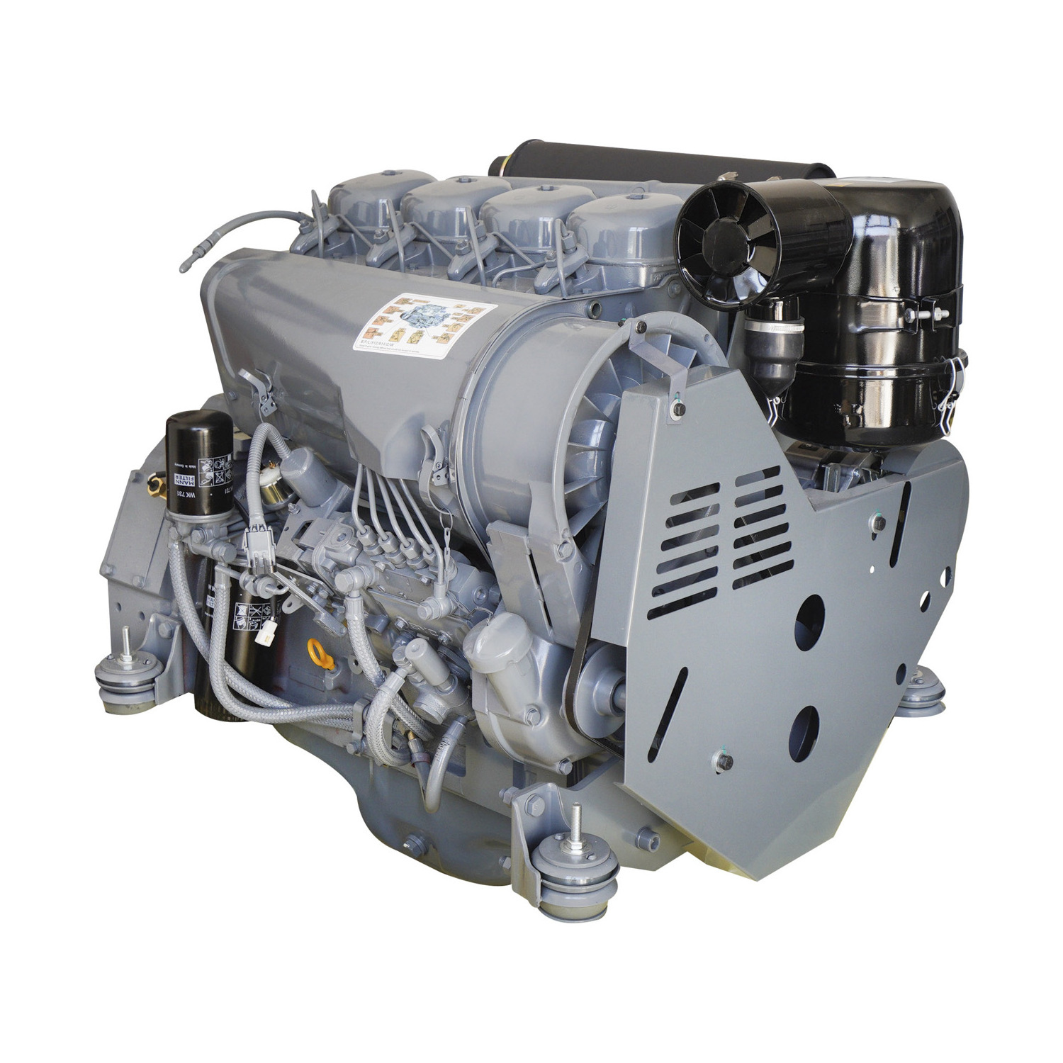 37-52kw Air Cooled 4 Cylinder Diesel Engine  F4L912T For Deutz