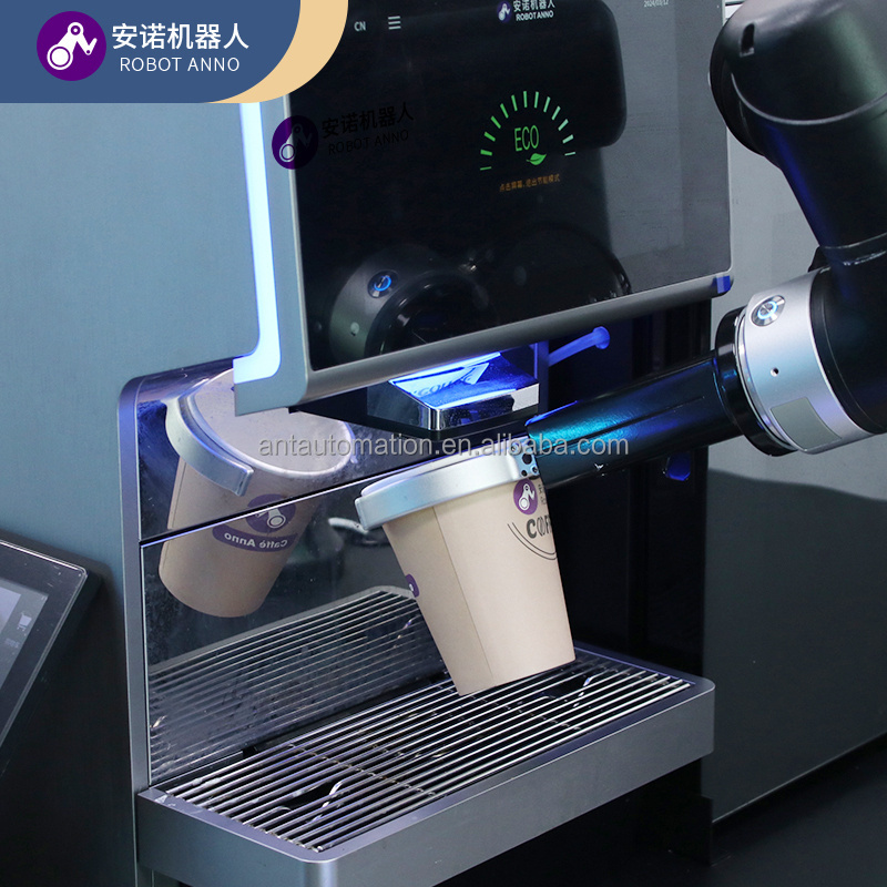 2024 Ice And Hot Coffee Latte Art Barista Robot Coffee Vending Machine