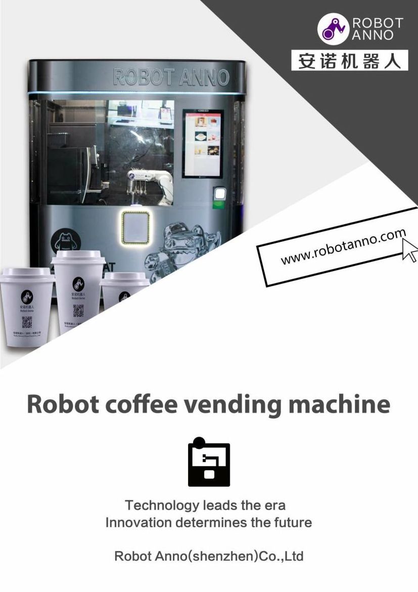 Coffee Vending Machine With 6 Dof Robot Arm For Business Placed in ...
