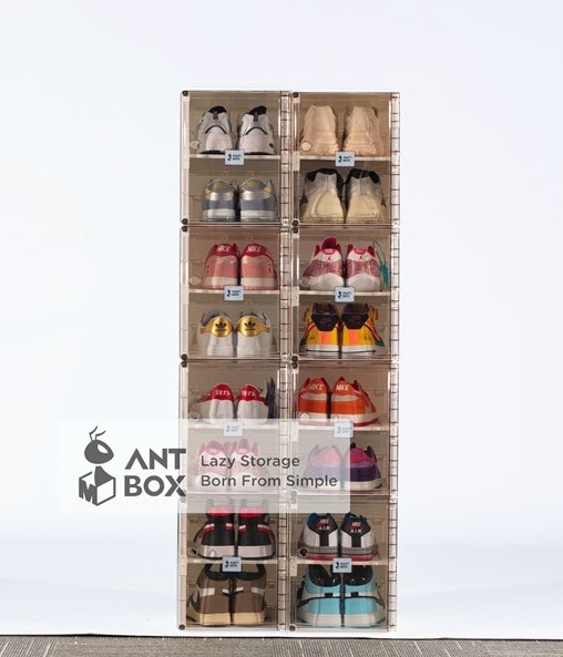 mini shoe box acrylic clear shoe box storage