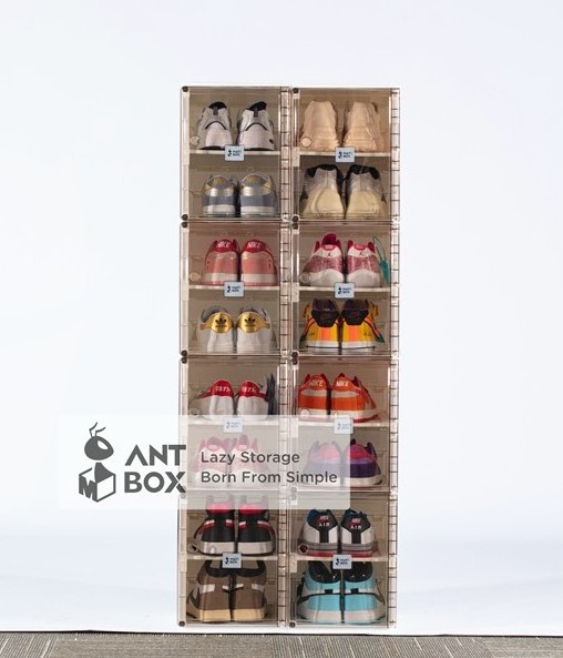 mini shoe box acrylic clear shoe box storage