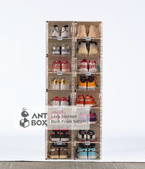 mini shoe box acrylic clear shoe box storage