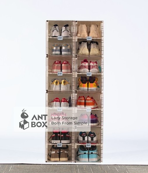 mini shoe box acrylic clear shoe box storage