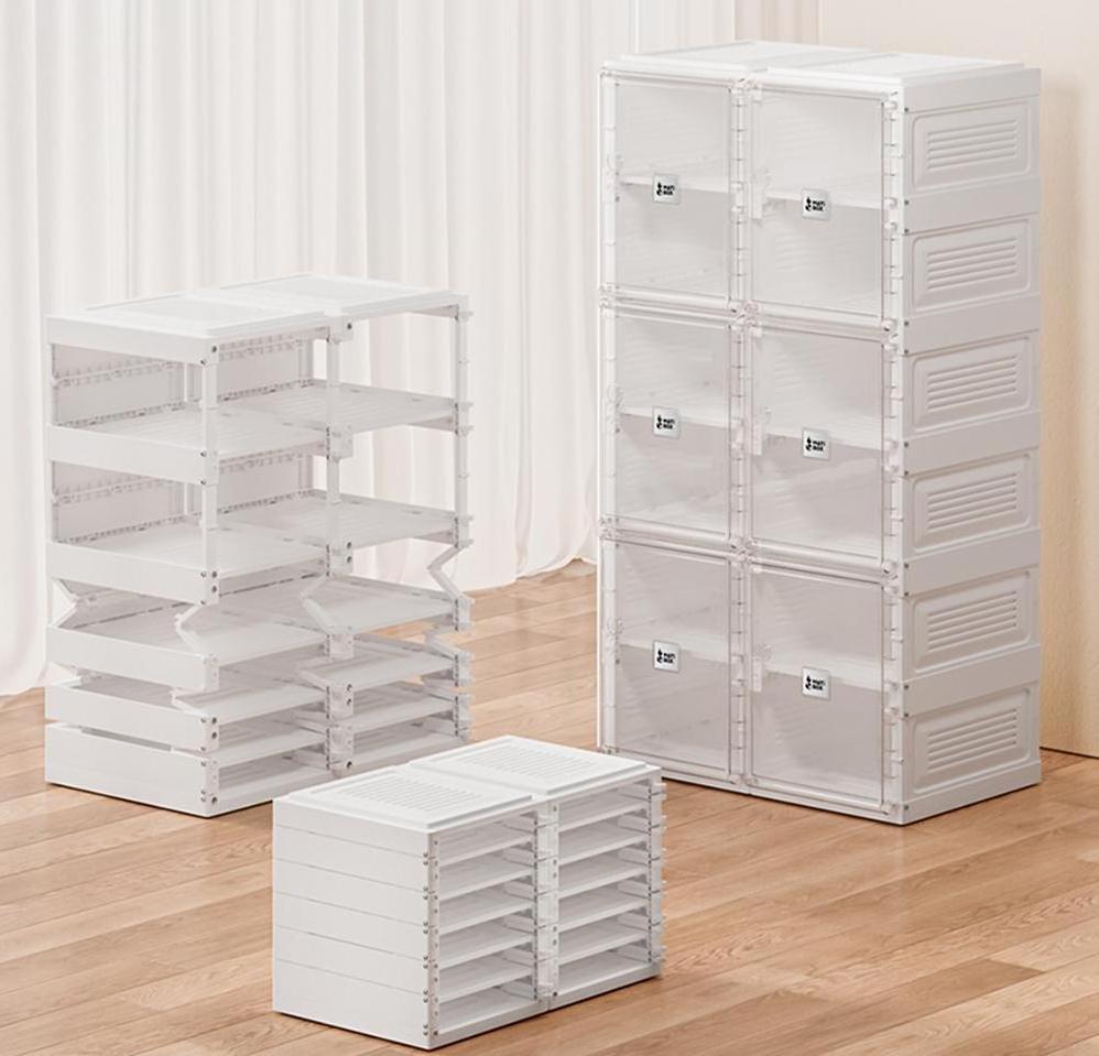 3-Tier plastic Shoe Rack ,High Gloss White 20 Pair Shoe Rack Shelf Storage Closet Organizer Cabinet