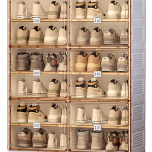 Durable Shoe Storage Organizer Simple Fashion Shoe Ark 20 Layers folding Cabinet Dust free  Shoe Racks made by ANTBOX MAYI BOX