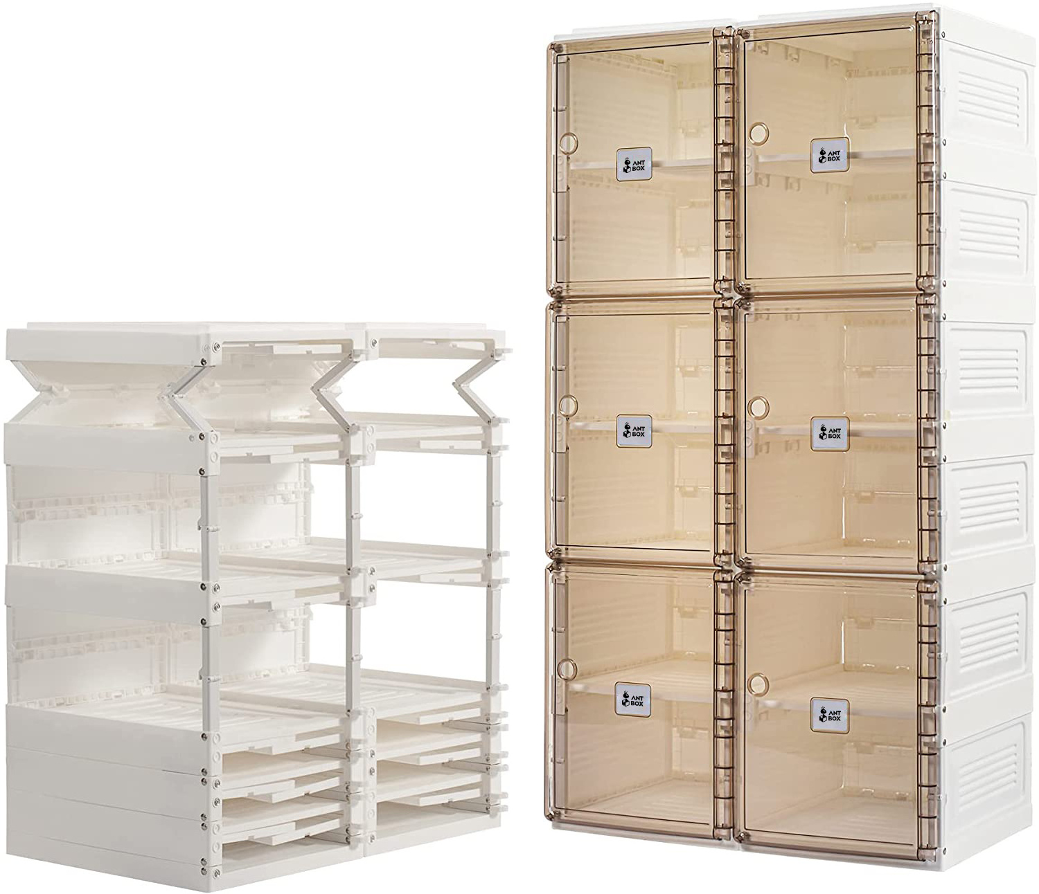 2022 sell now stackable toy box kids storage clear fit all Basketball shoes storage shoe rack