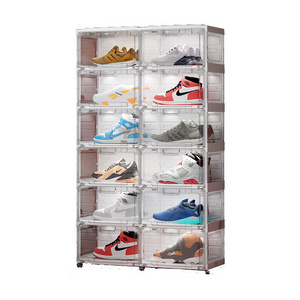 shoe rack black 5 tier layer modern luxury living furniture holder shelf stand metal storage organizer shoe rack ANTBOX MAYI BOX