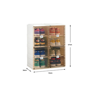 OEM  Clear Magnet Plastic Shoe Box Outdoor Storage Acrylic Custom Transparent Display Organizer for Mayi box AntBox