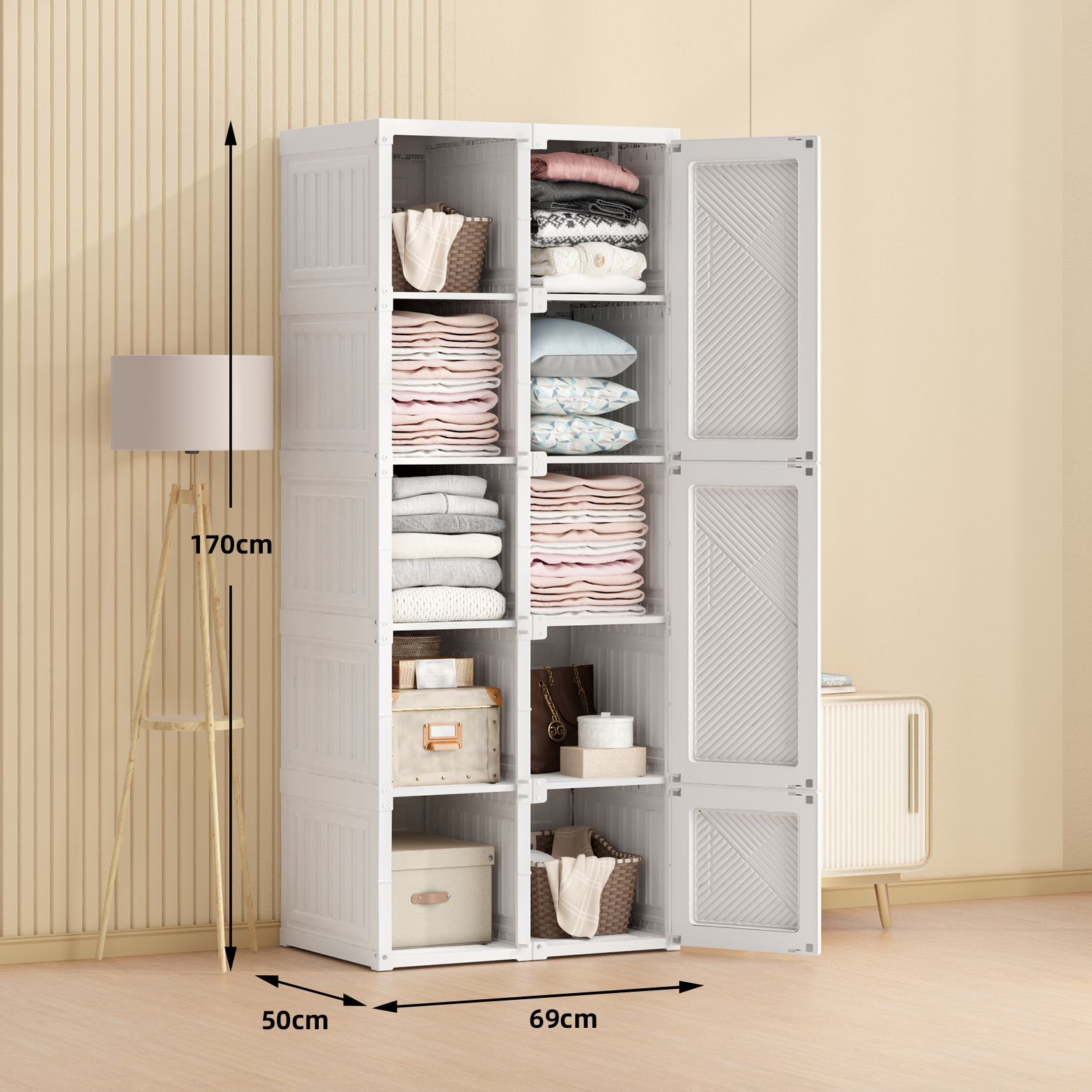 2021 sell now plastic  Multifunctional storage cabinet  closet wardrobes for bedroom cabinet