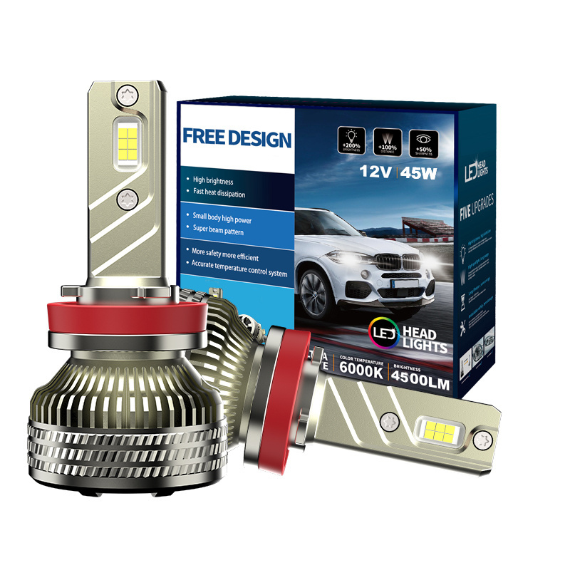 Fahren kriege H11 vehicle headlamps big chips E8 pro EMC canbus 90 Watts built-in cooling fan Halogen Conversion Kit