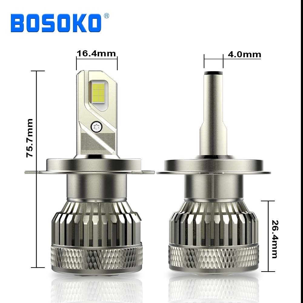 BOSOKO auto lamp bulb bombillos led h4 20000 lumens car headlight bulb