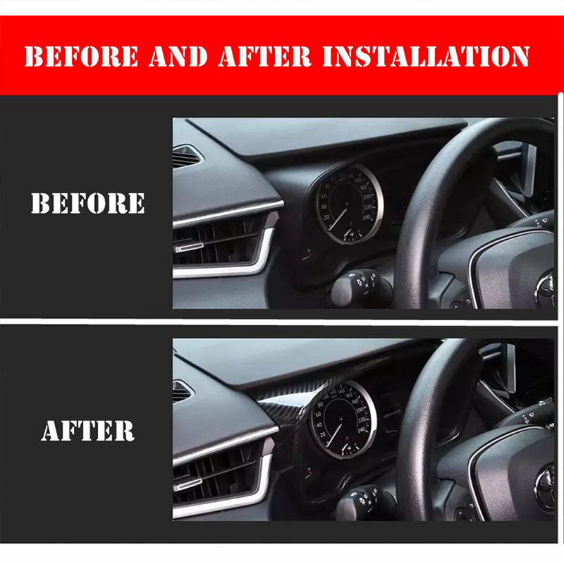 Automotive ABS interior accessories for Toyota 2022 Corolla dashboard decorative frame