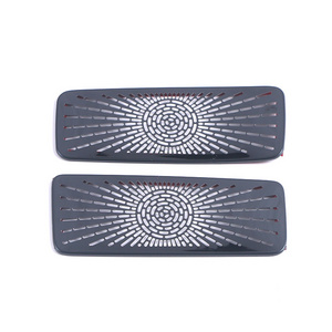 Car interior styling OEM suitable for Toyota 2022 Harrier stainless steel front panel air outlet horn cover decoration