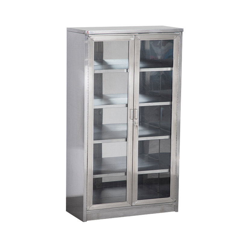 Hospital Furniture Outpatient Medicine Cabinet Stainless Steel Disposal Treatment Cabinet